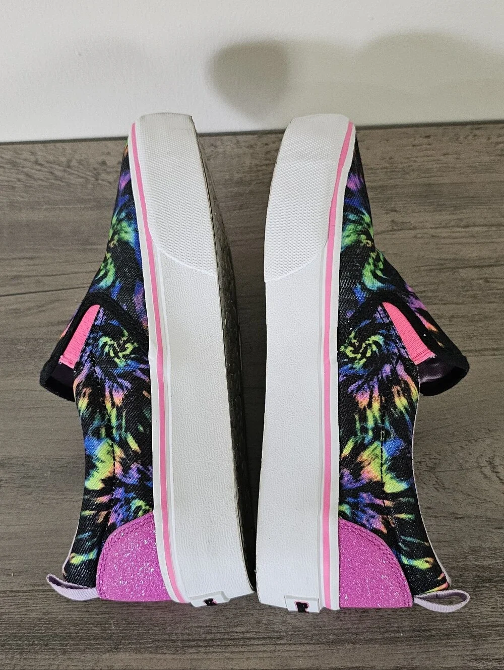 Skechers Marley Electric Tie Dye Black Multicolor Pink Kids Girls Sneakers 4